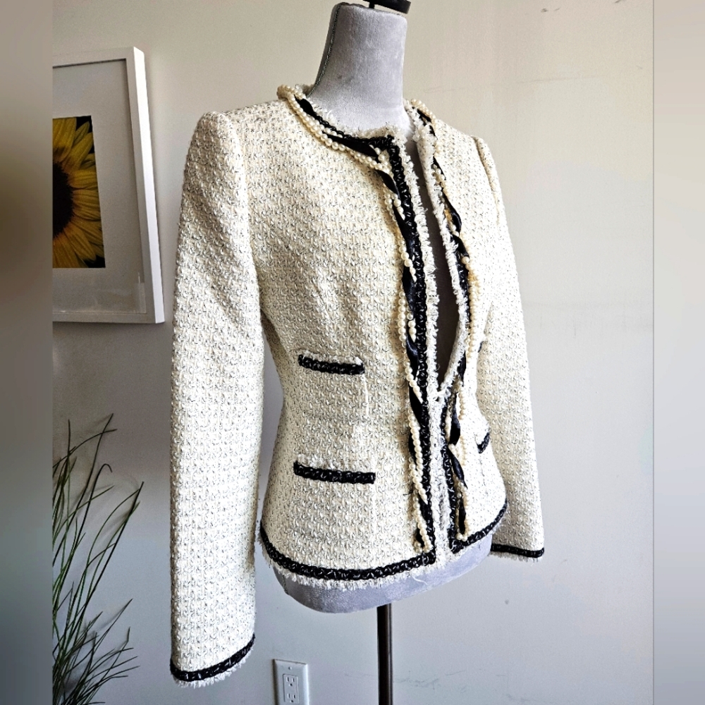 WHBM Pearls & Ribbons Blazer